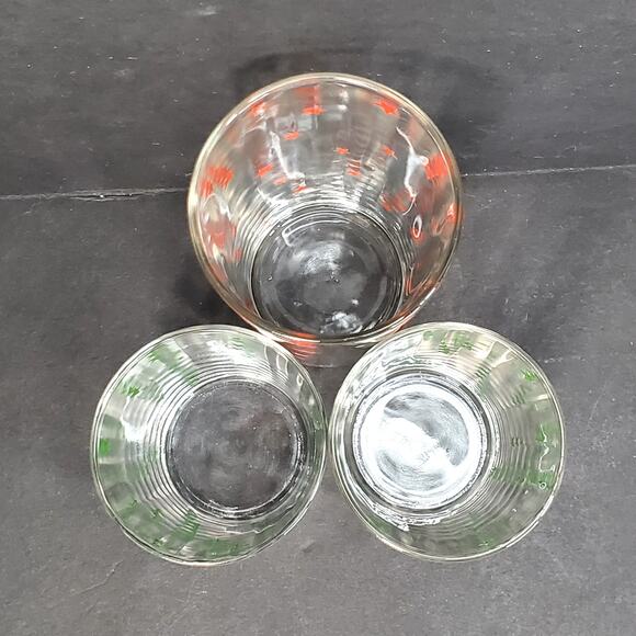 Vtg Kraft Foods Swanky Swigs Stars Optic Glass Juice Tumbler MCM Tableware - Picture 4 of 10